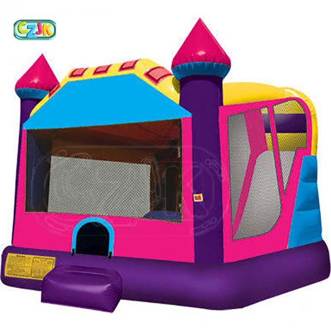 Casa inflável do salto do trampolim do leão-de-chácara cor-de-rosa inflável relativo à promoção por atacado do ar