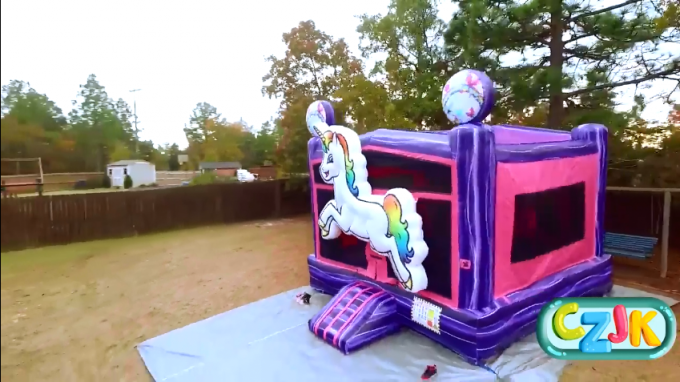 Leão-de-chácara inflável de salto inflável do castelo das crianças grande para o campo de jogos