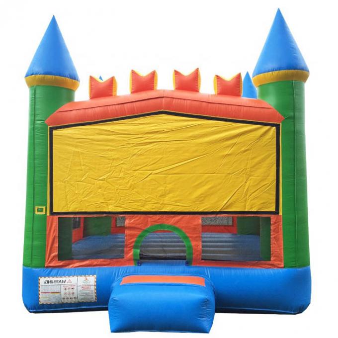 Aperfeiçoe o castelo Bouncy personalizado dos brinquedos bandeira engraçada exterior inflável